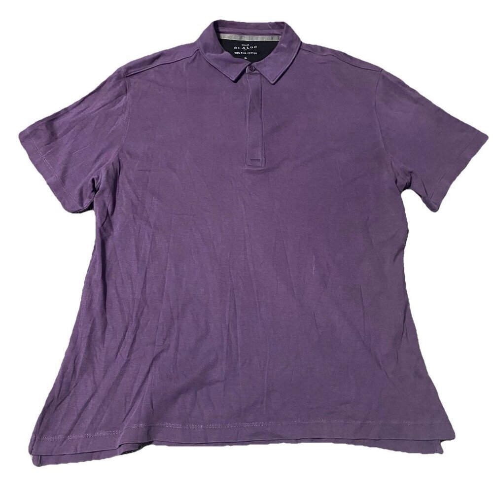 01.ALGO Mens Size XL Pima Cotton Short‎ Sleeve Polo Shirt